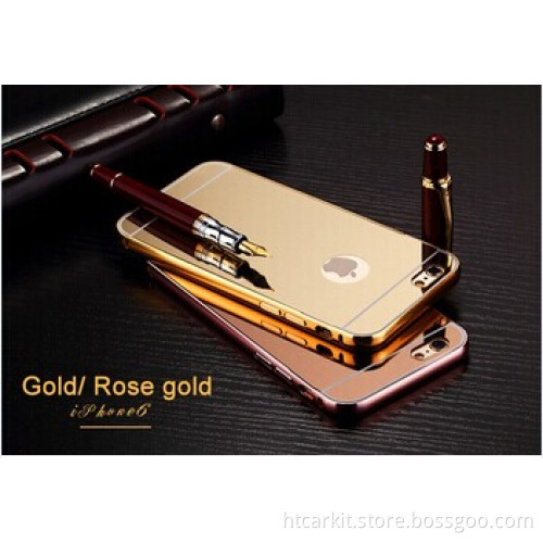 In stock!! Luxury Aluminum metal mobile phone mirror phone case for iphone 6